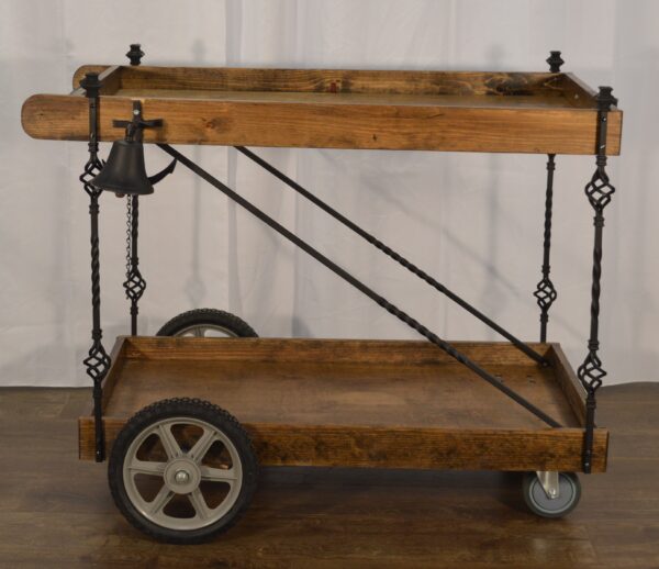 Bar Cart -Wooden Beverage Cart