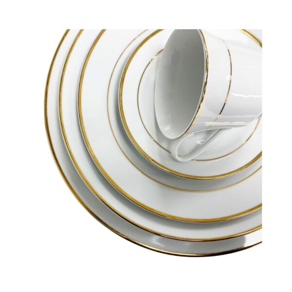 White with Gold Trim Collection