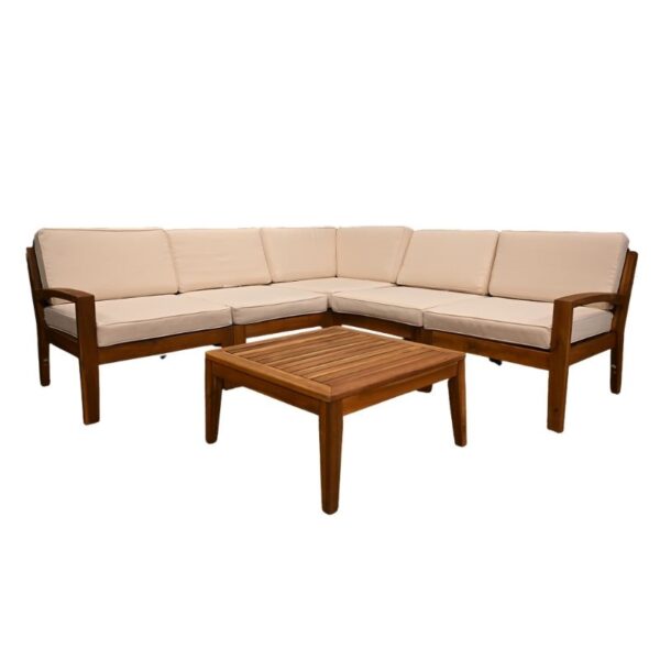 Modern Acacia Lounge Set - Image 2