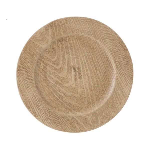 Oak Faux Wood Charger