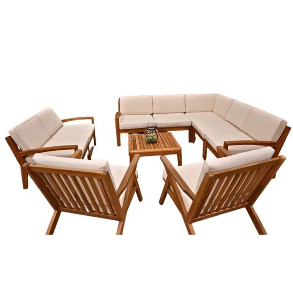 Modern Acacia Lounge Set