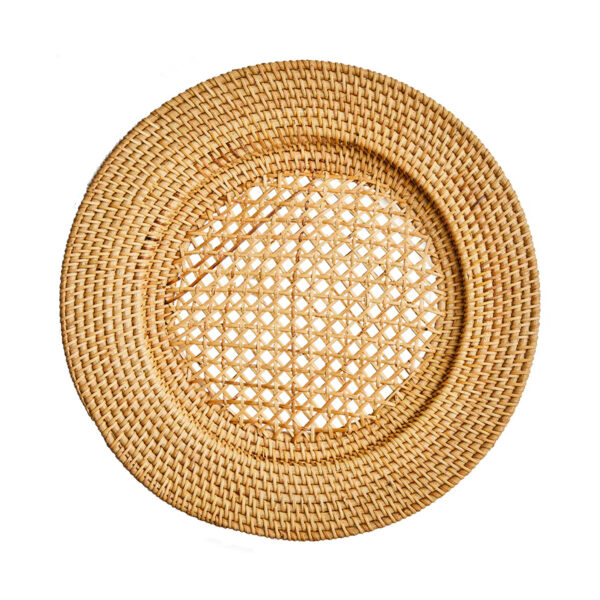 Rattan Honey Charger