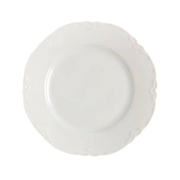 White Scroll Charger