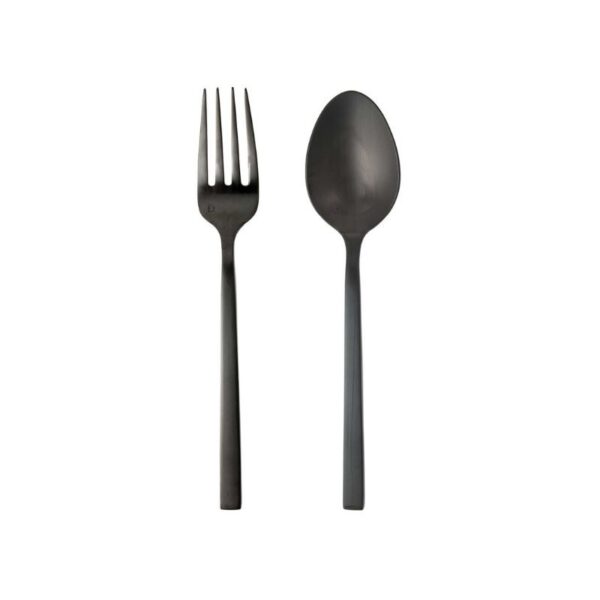 Matte Black Serving Utensils